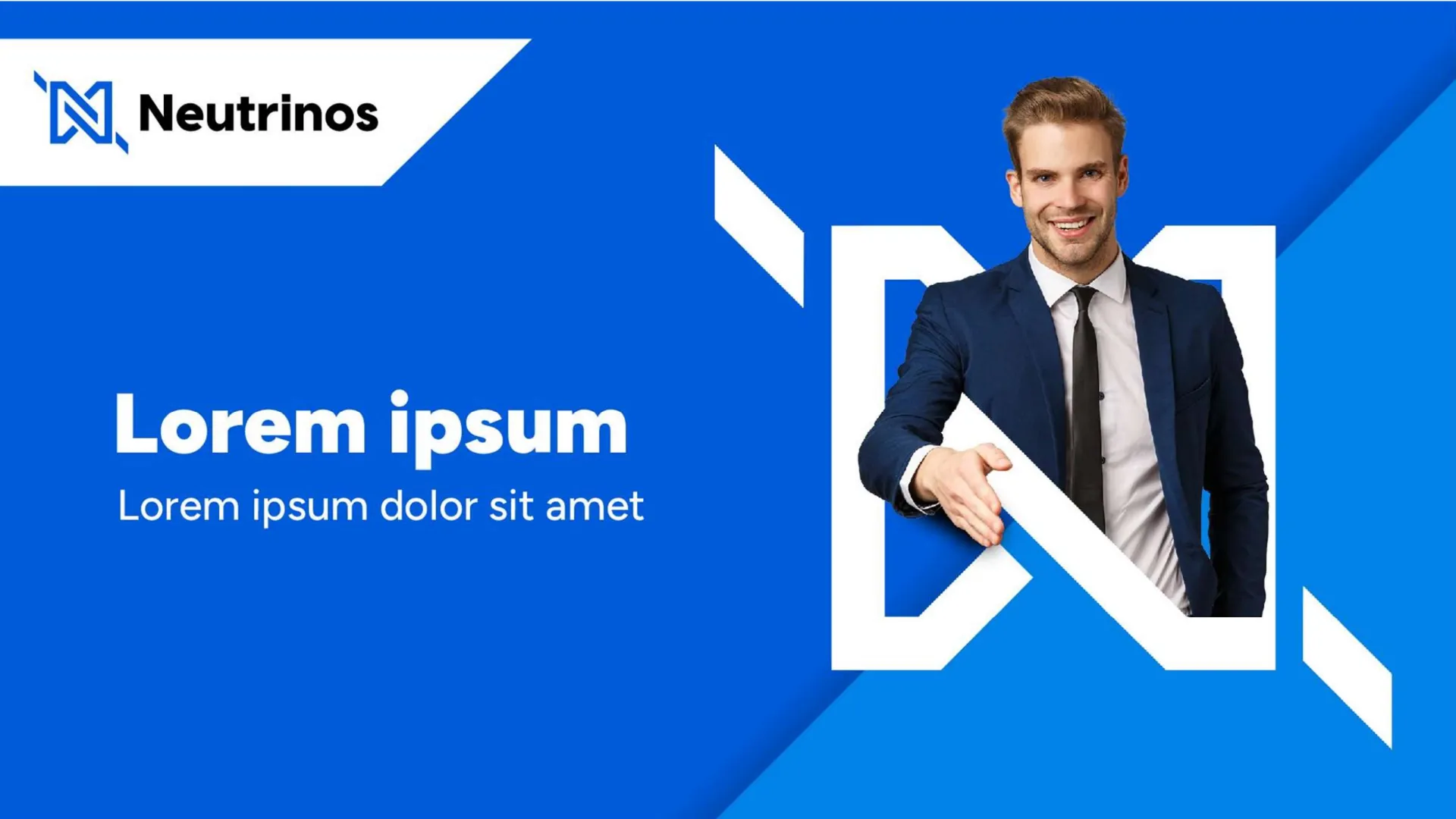 Neutrinos branded presentation template