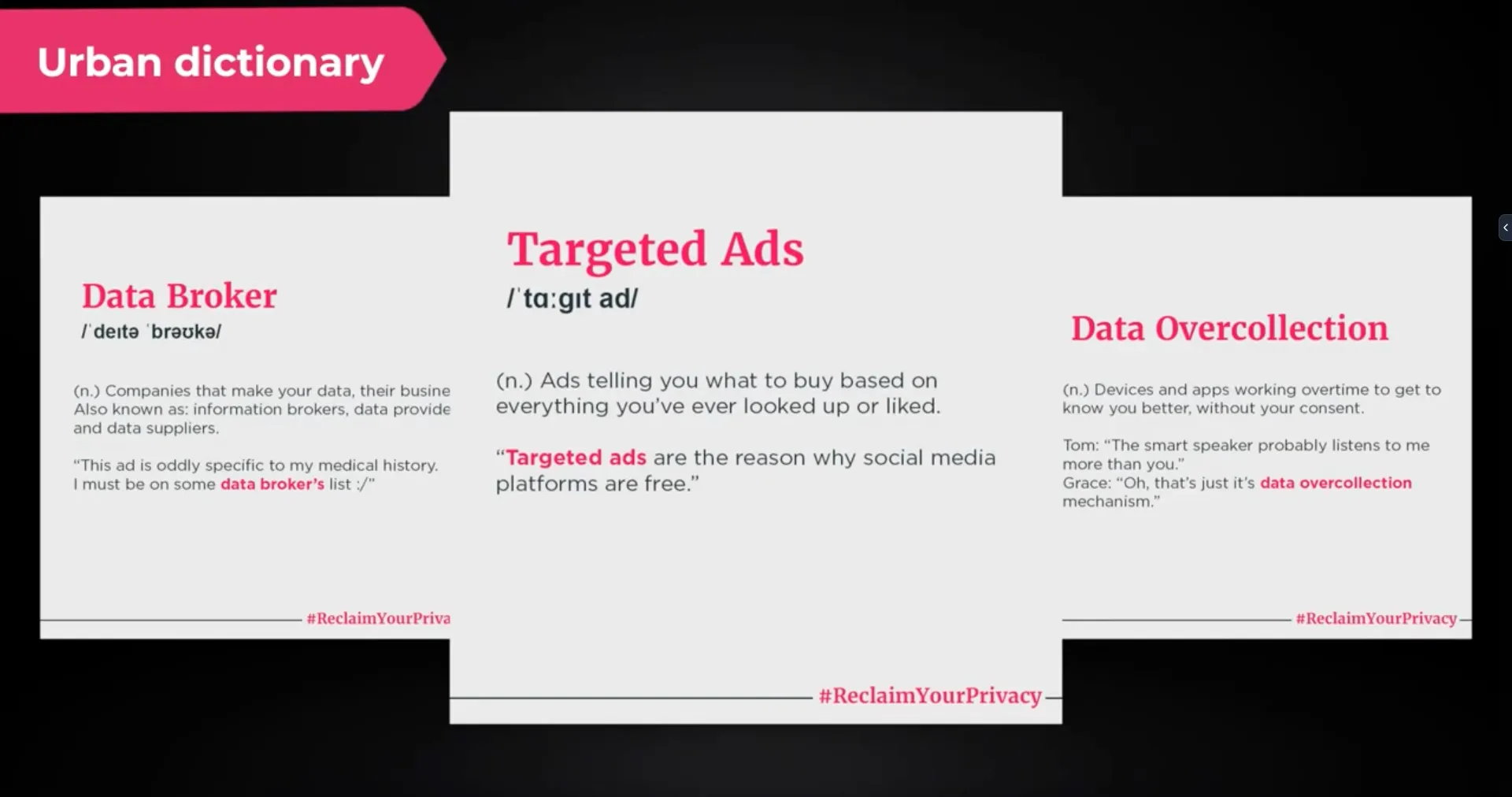 Omidyar Network privacy urban dictionary campaign assets