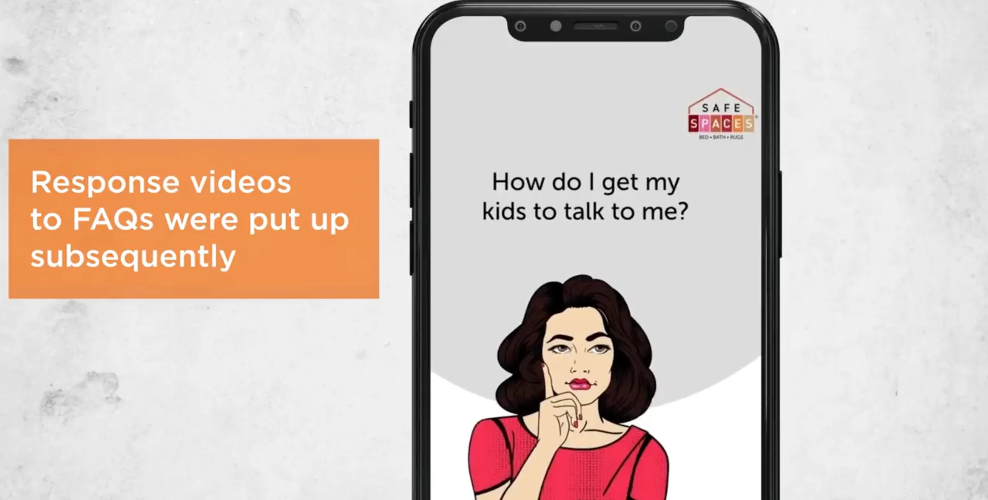 Spaces SafeSPACES FAQ campaign asset