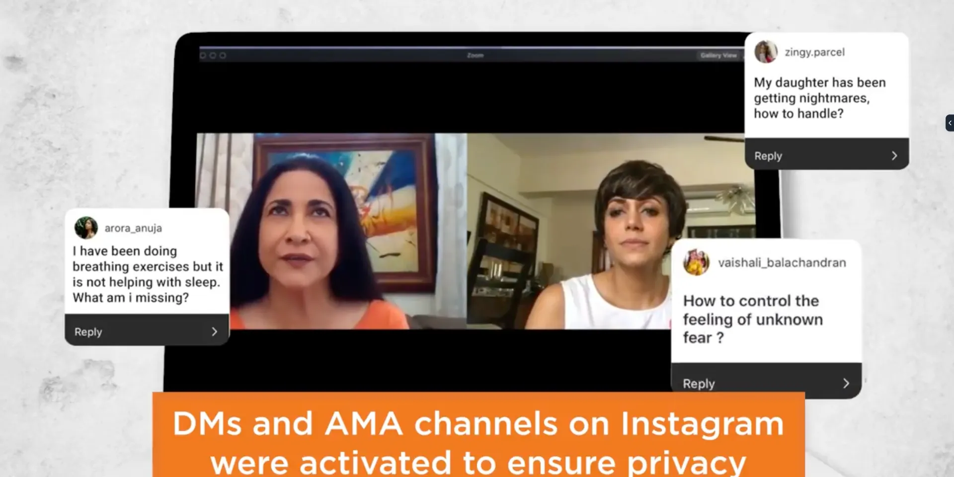 Spaces SafeSPACES livestream campaign asset