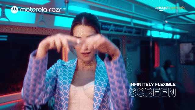 Moto Razr FlipTheScript dance campaign moment